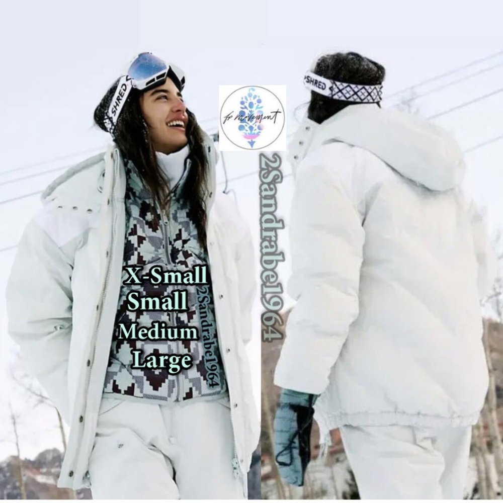 NWT - Free People Movement Around The Block Ski Puffer Jacket - Salt Water Combo